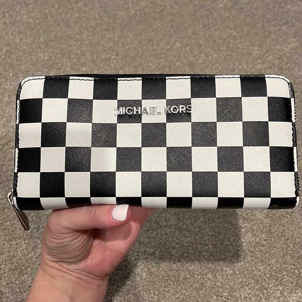 Michael Kors checkered wallet